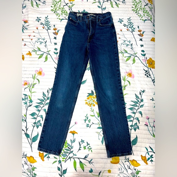 Levi’s 70s High Slim Straight Size 26 in Indigo - GREAT washed condition. - Picture 7 of 9